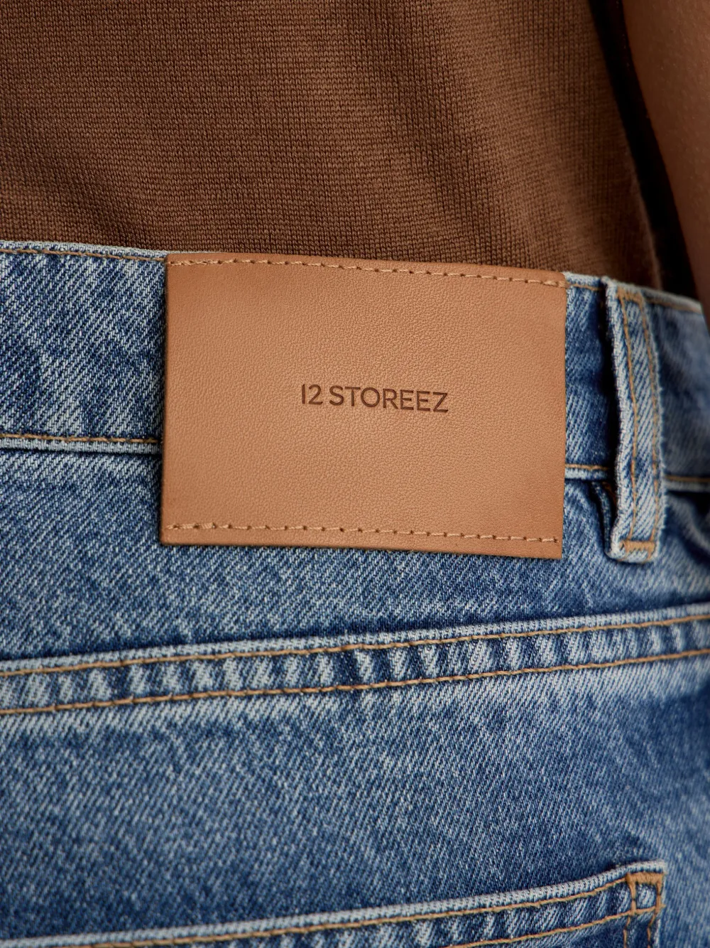 12 STOREEZ Katoenen jeans Blauw