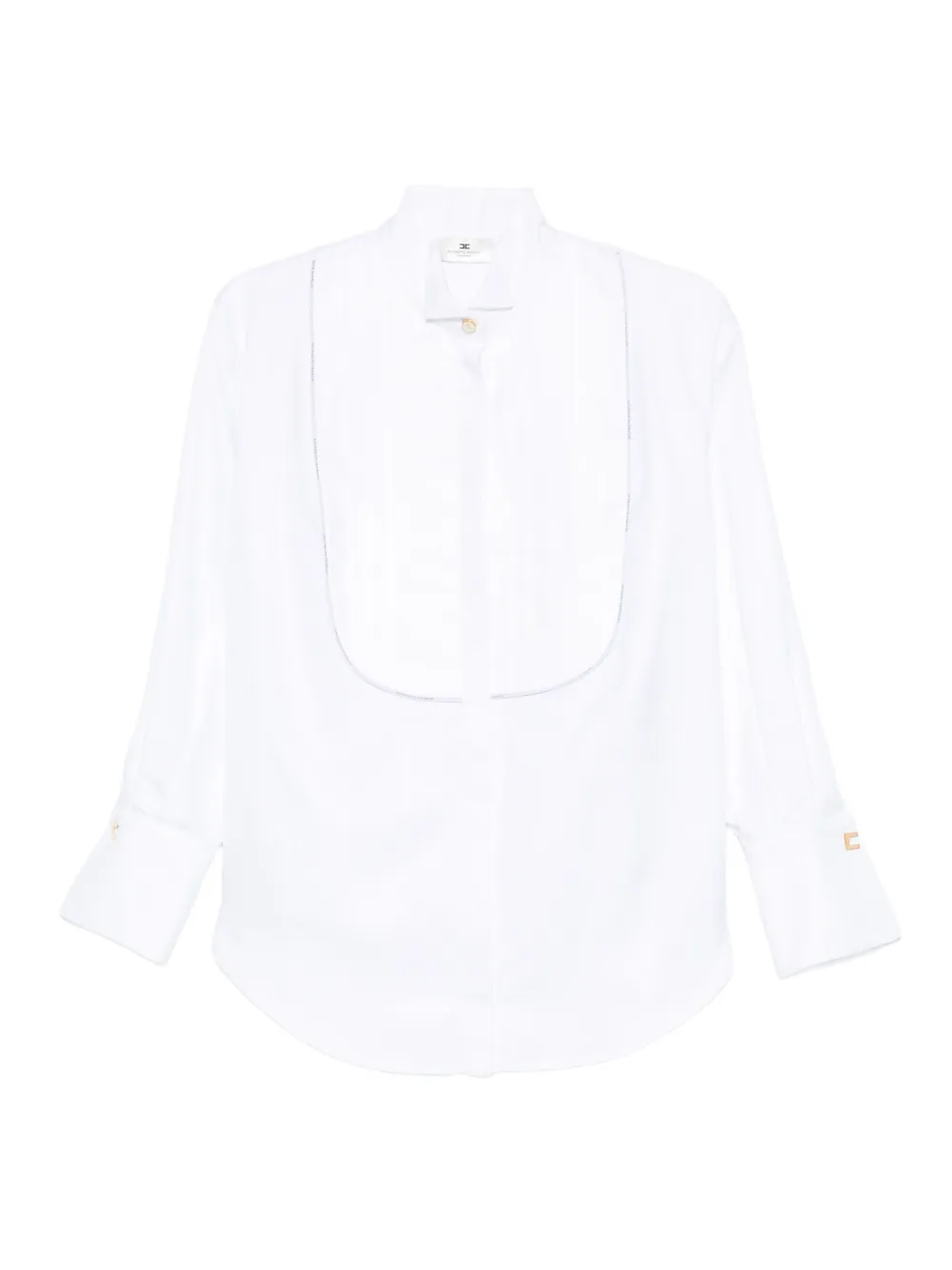 Elisabetta Franchi Katoenen blouse met vlak Wit