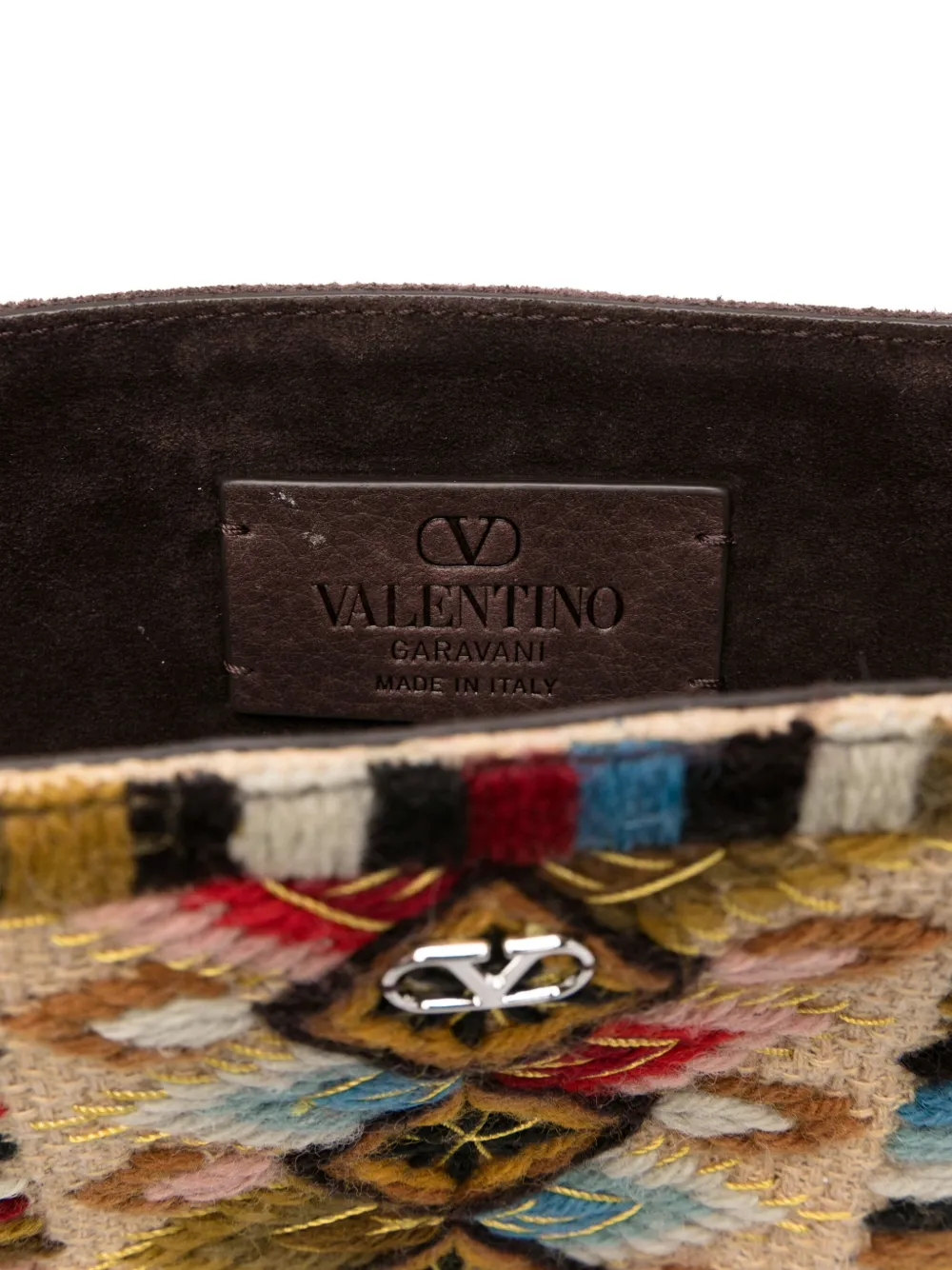 Valentino Garavani Crossbodytas met franje Bruin