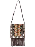 Valentino Garavani fringed crossbody bag - Brown