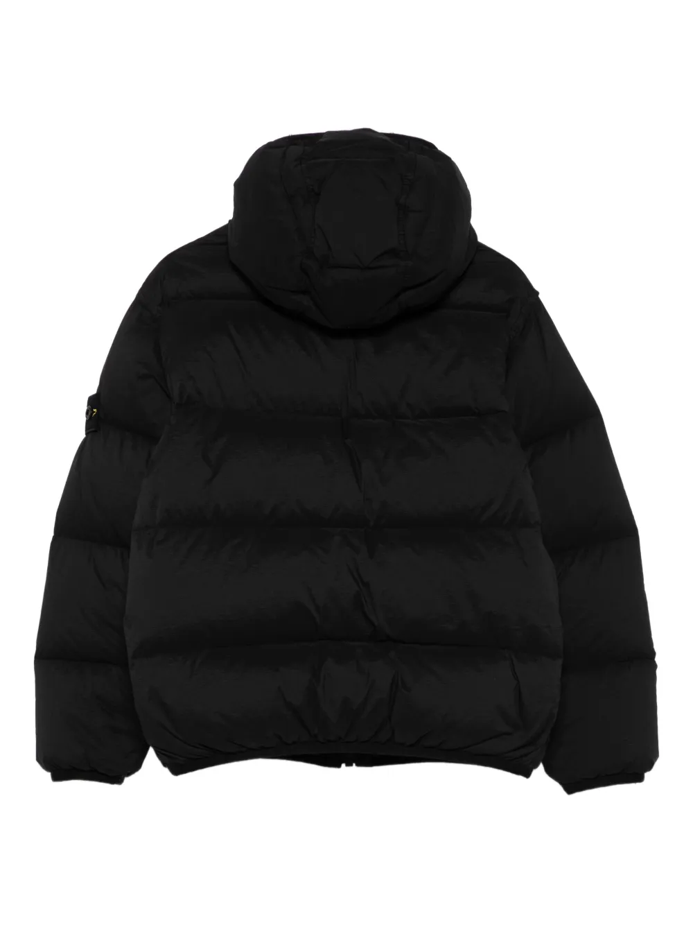 Stone Island Junior hooded puffer jacket Zwart