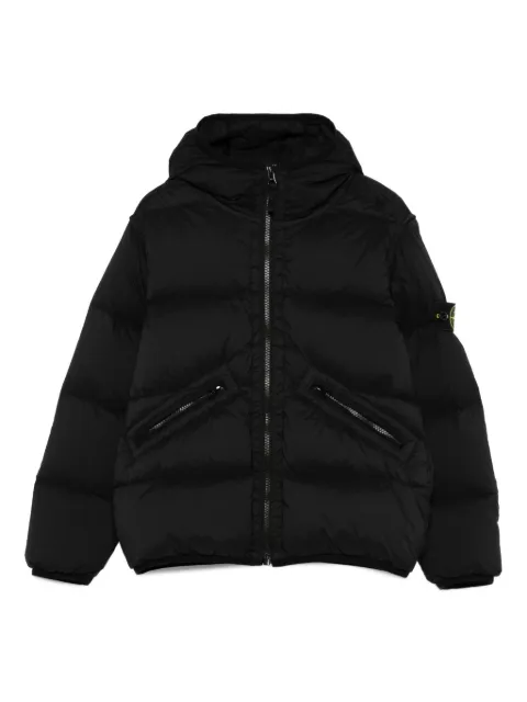 Stone Island Junior hooded puffer jacket
