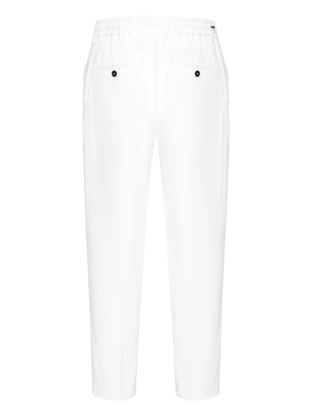 BE ABLE Dominique pleated elastic-waist trousers - Wit