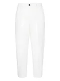 BE ABLE Dominique pleated elastic-waist trousers - White