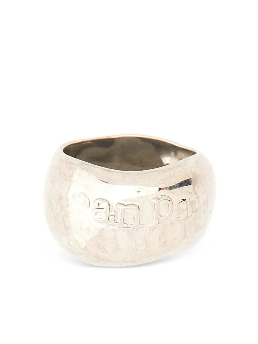 Jean Paul Gaultier embossed-logo ring | Silver | Image 1