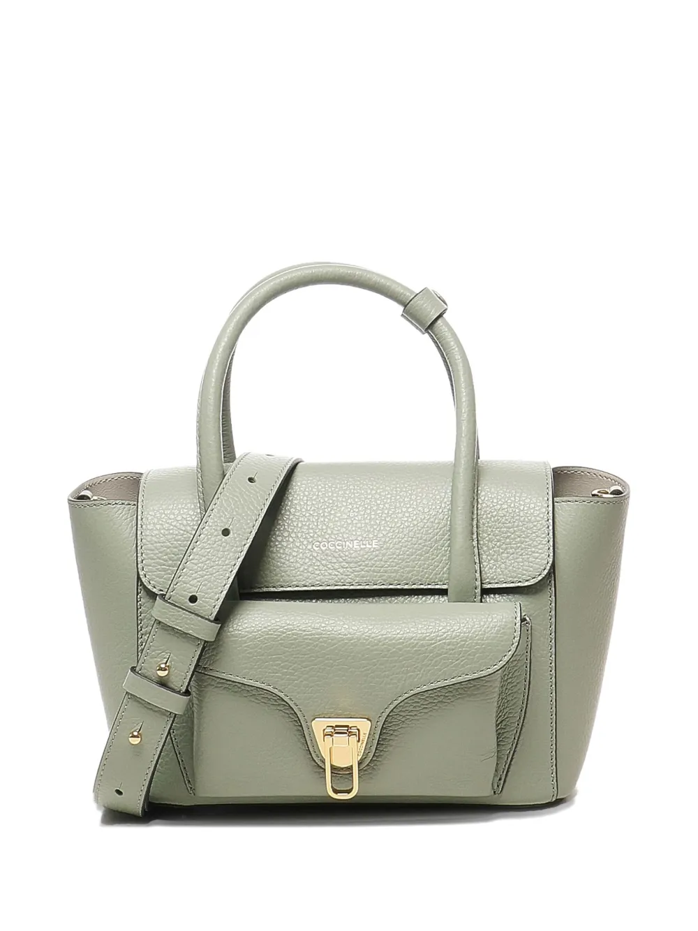 Coccinelle Double Beat shopper met handgreep Groen