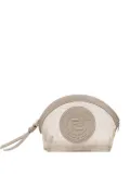 FENDI FF-logo mesh make up bag - Neutrals