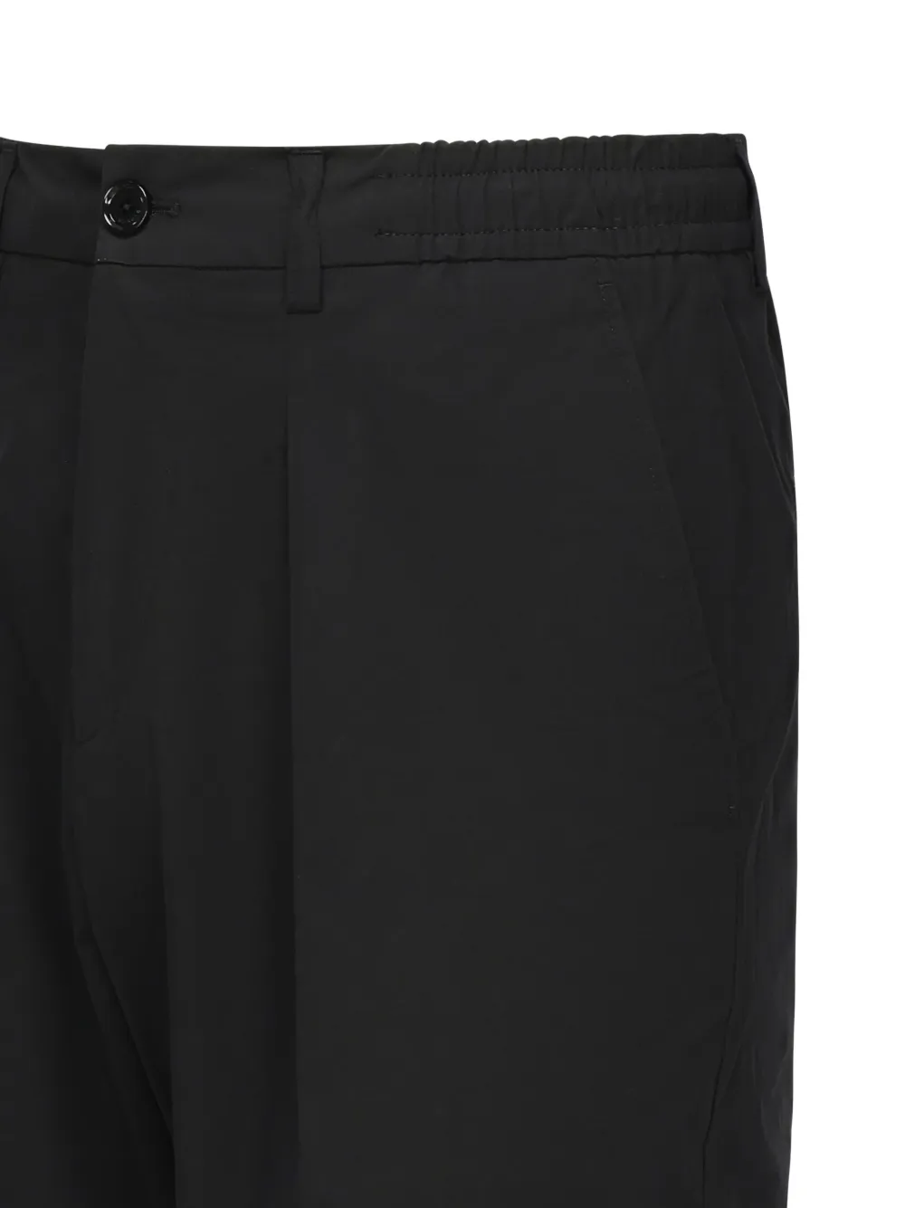 Be Able Dominique Pleated Elastic-waist Trousers In Black