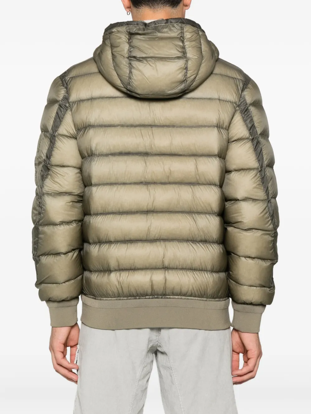 C.P. Company hooded quilted jacket Groen