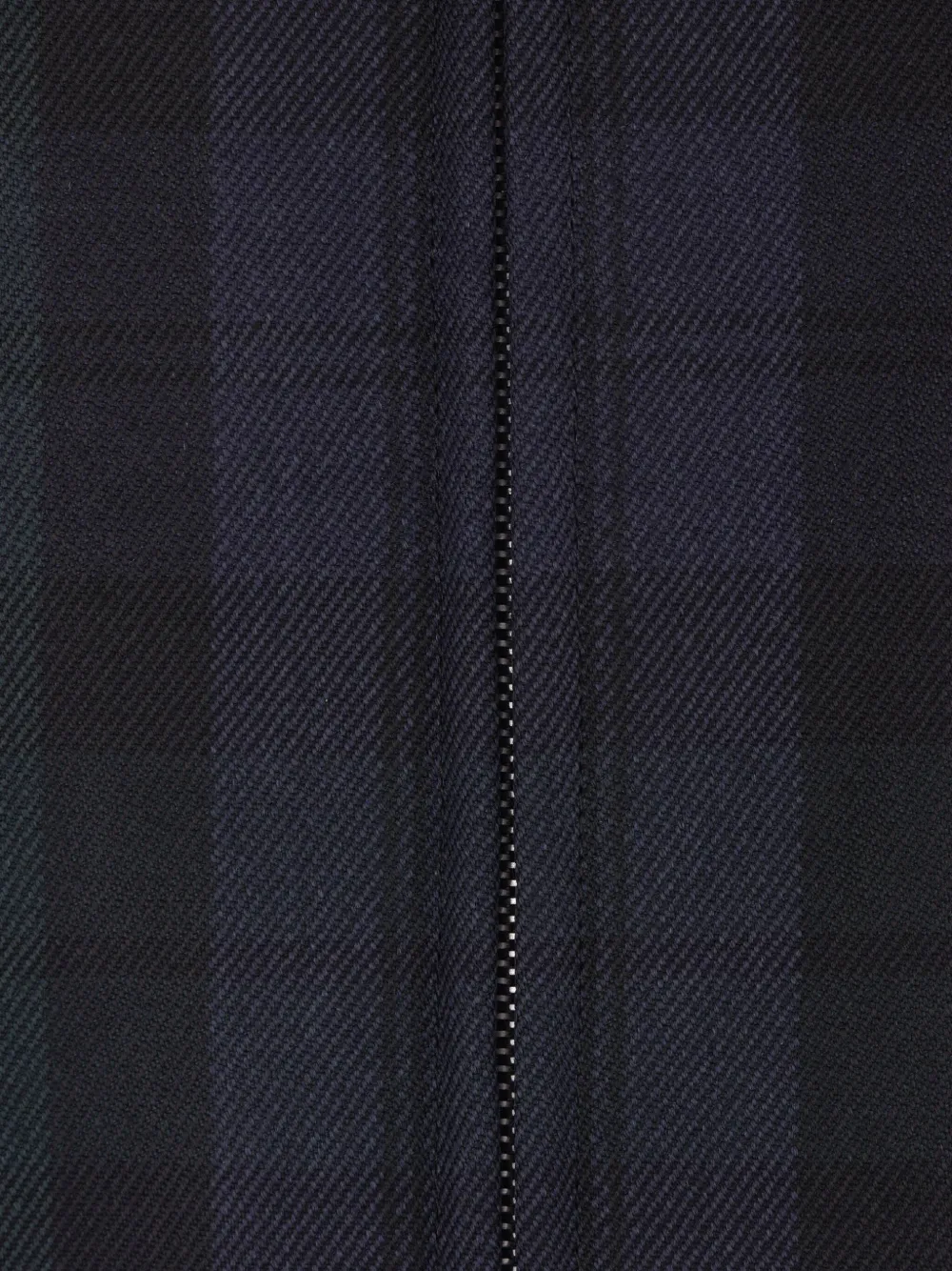 Jil Sander Geruit bomberjack met rits Blauw
