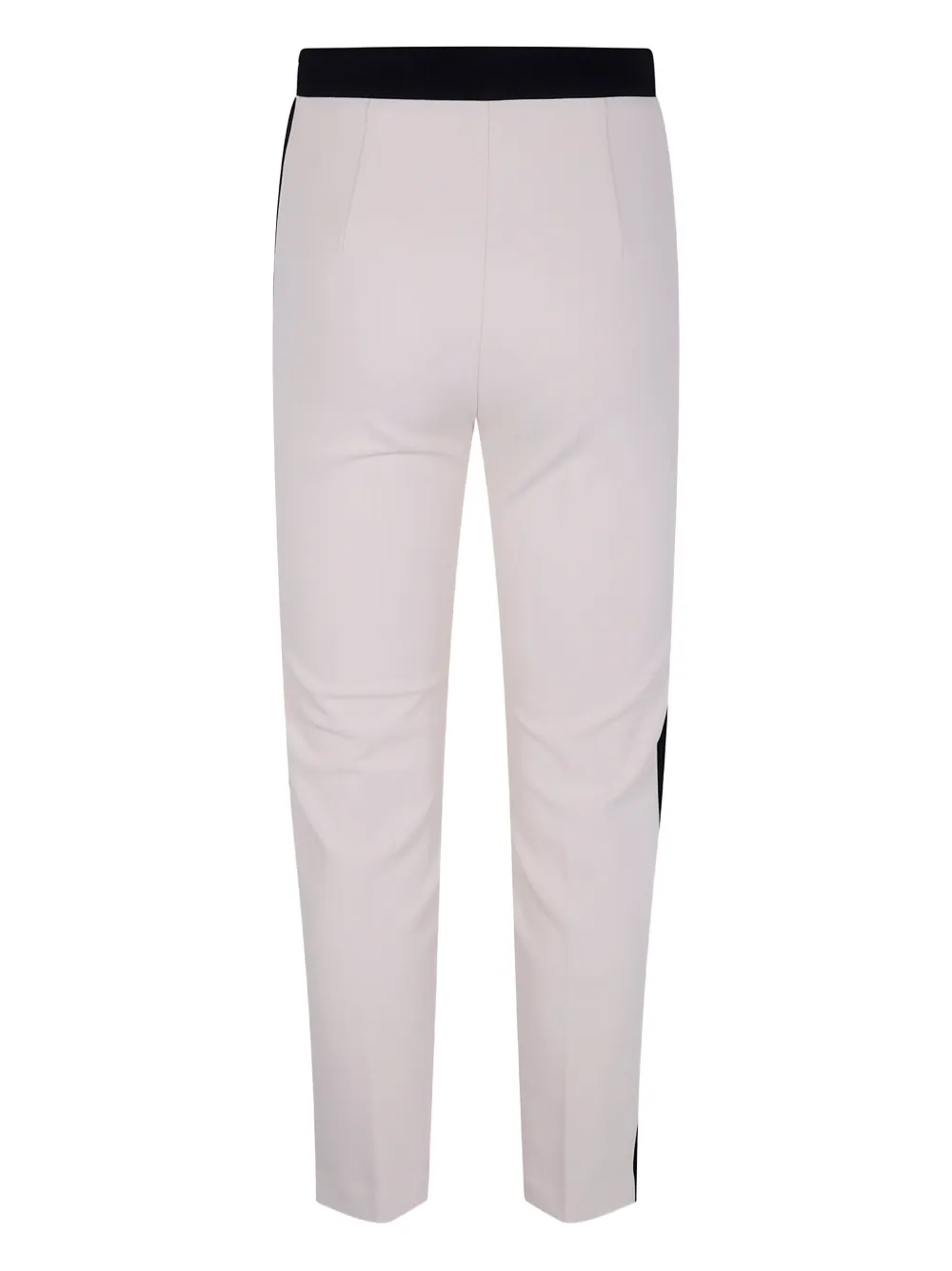 Elisabetta Franchi side-stripe logo-detail trousers Wit