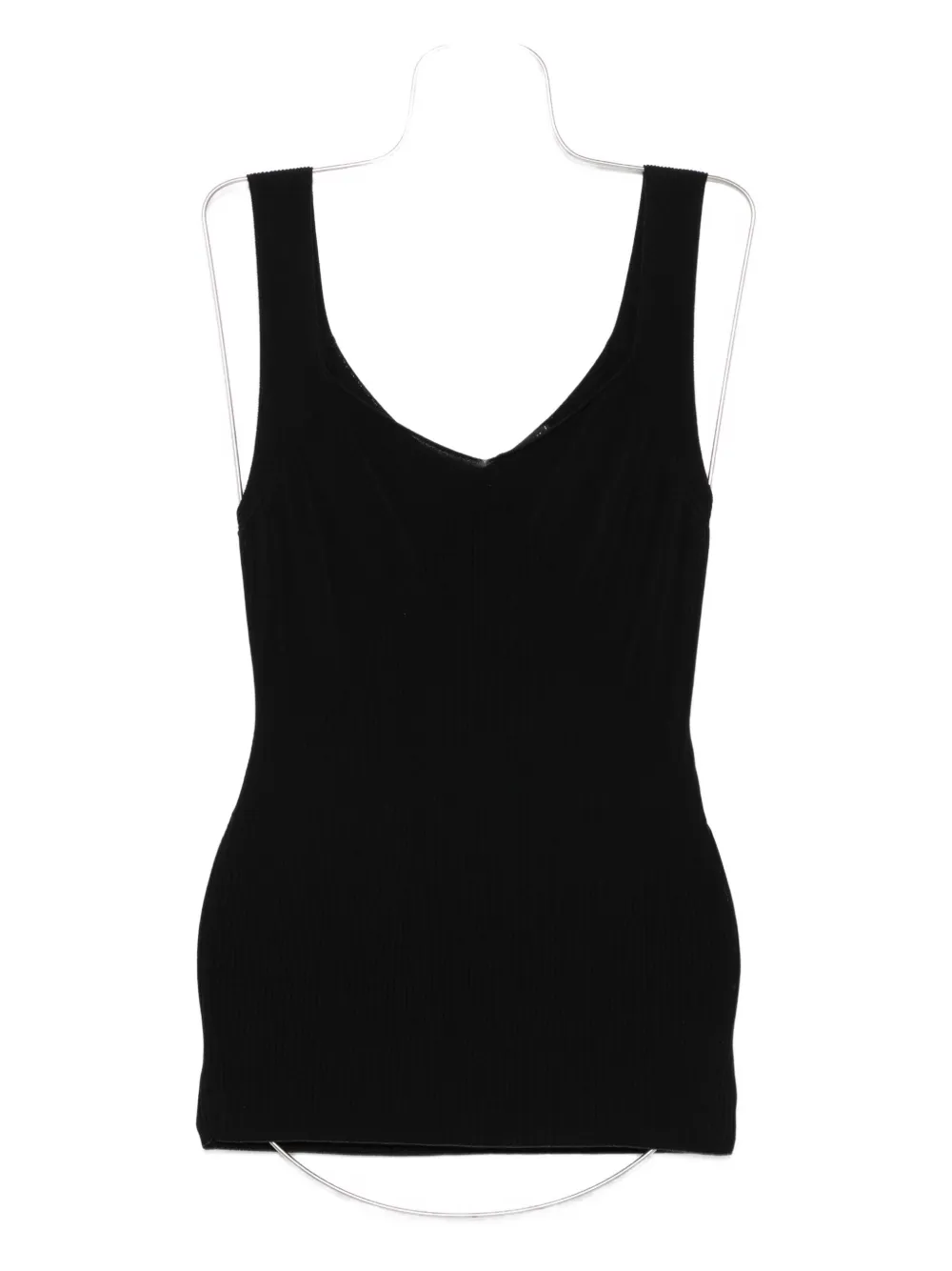 CHANEL Pre-Owned Canotta a coste anni 2010 - Nero