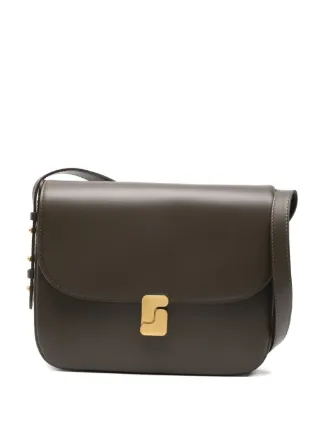 soeur ダークグリーン ショルダーバッグ Soeur Leather Crossbody Bag | Green | FARFETCH