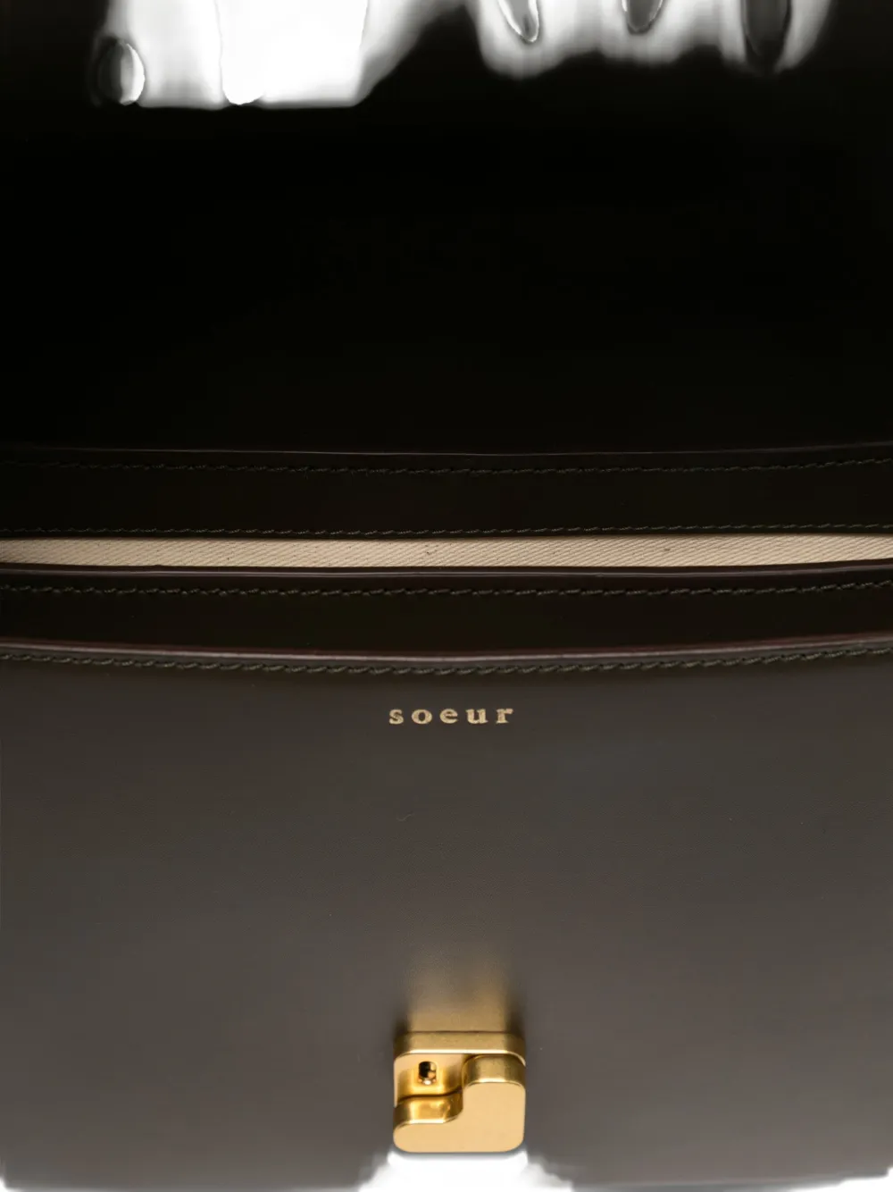 Soeur Leren crossbodytas Groen