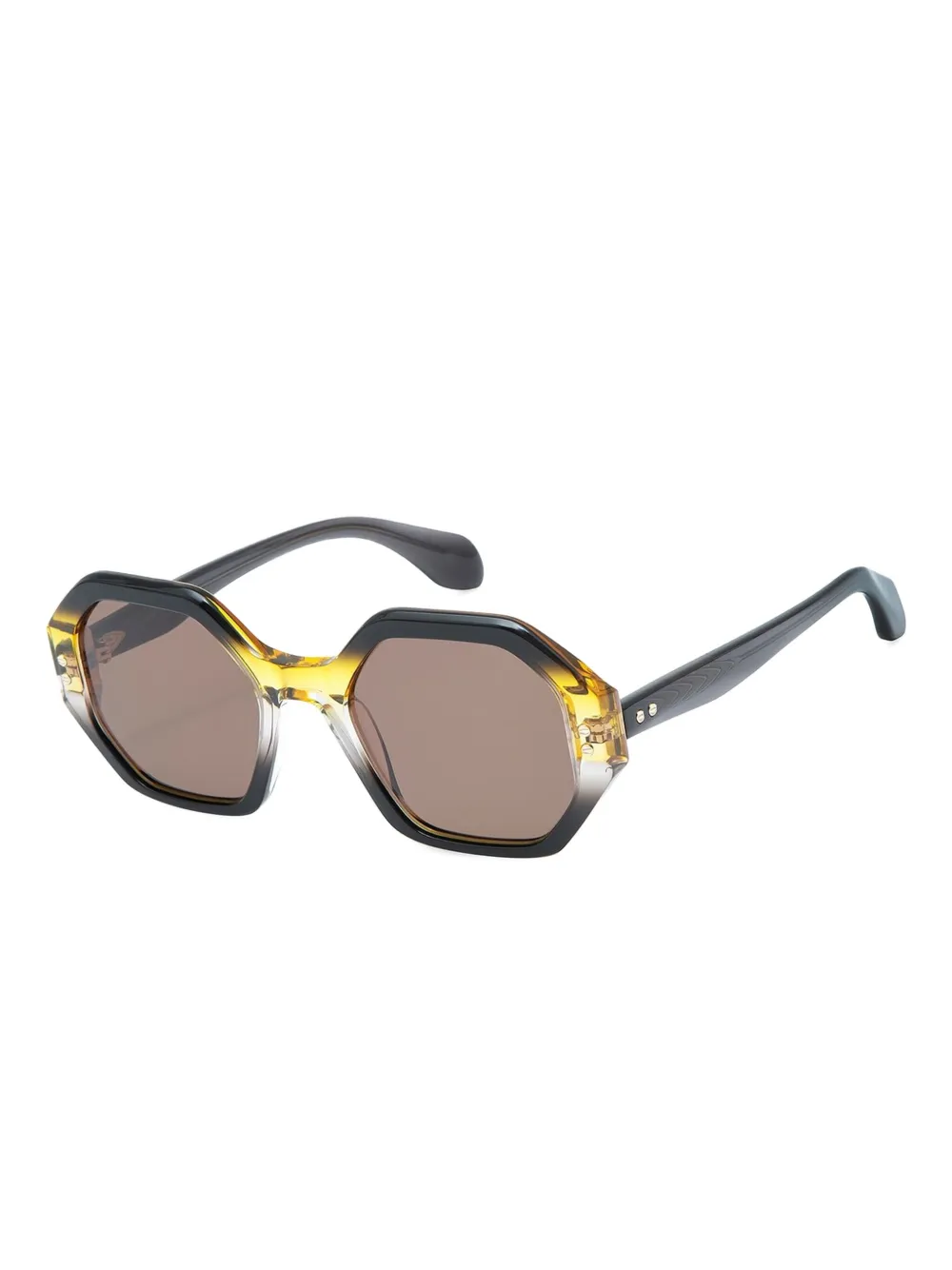 GIGI STUDIOS geometric-framed sunglasses Zwart