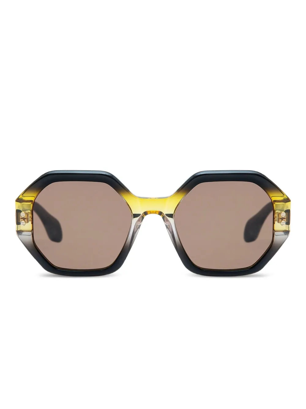 geometric-framed sunglasses