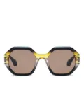 GIGI STUDIOS geometric-framed sunglasses - Black