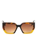 GIGI STUDIOS gradient-lenses tortoiseshell sunglasses - Brown