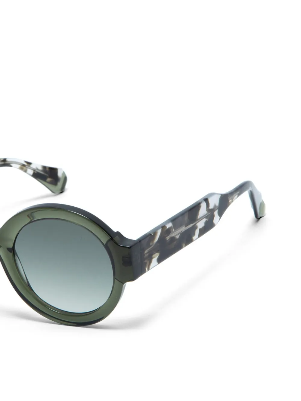 GIGI STUDIOS Laura round-frame sunglasses Groen
