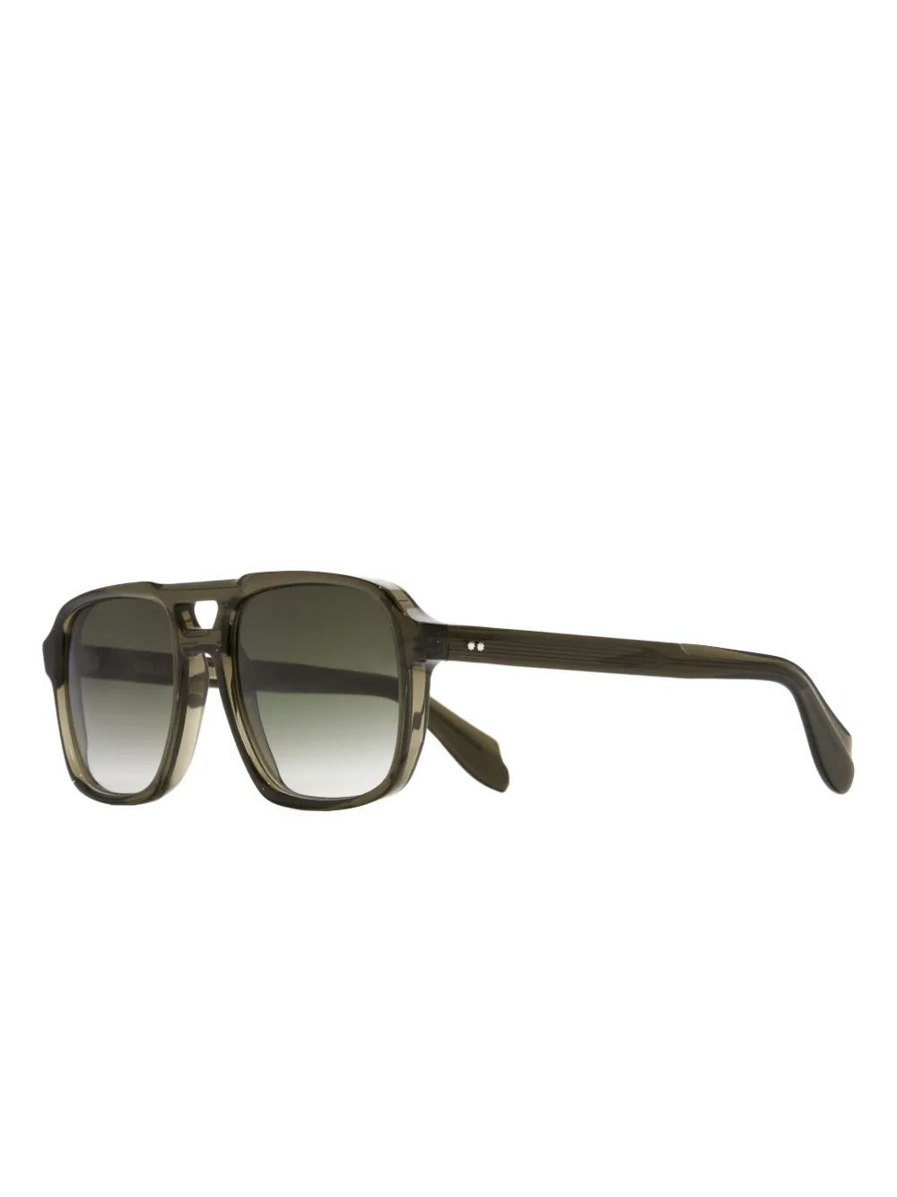Cutler & Gross Zonnebril met piloten montuur Groen
