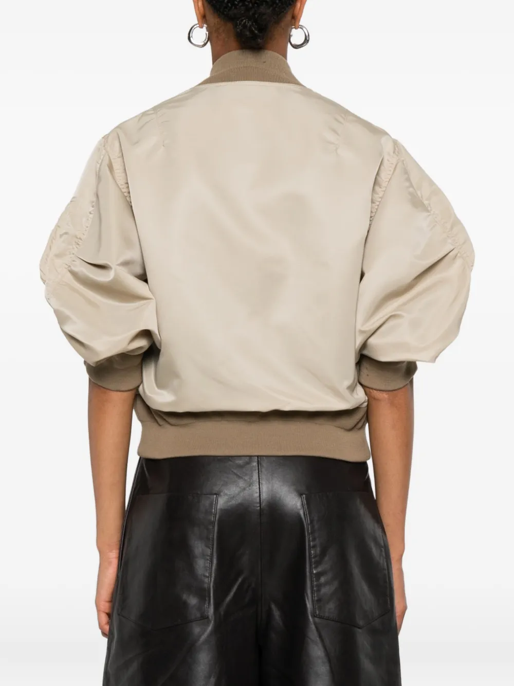sacai Bomberjack met rits Beige