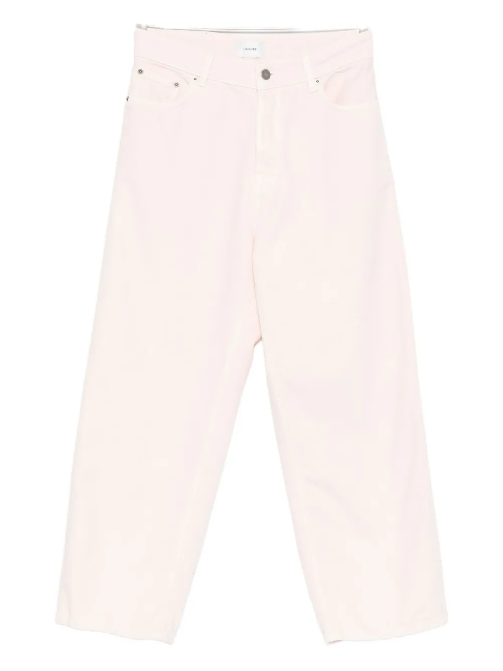 Haikure logo-patch jeans Roze