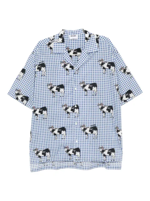 Moschino cow-printed shirt