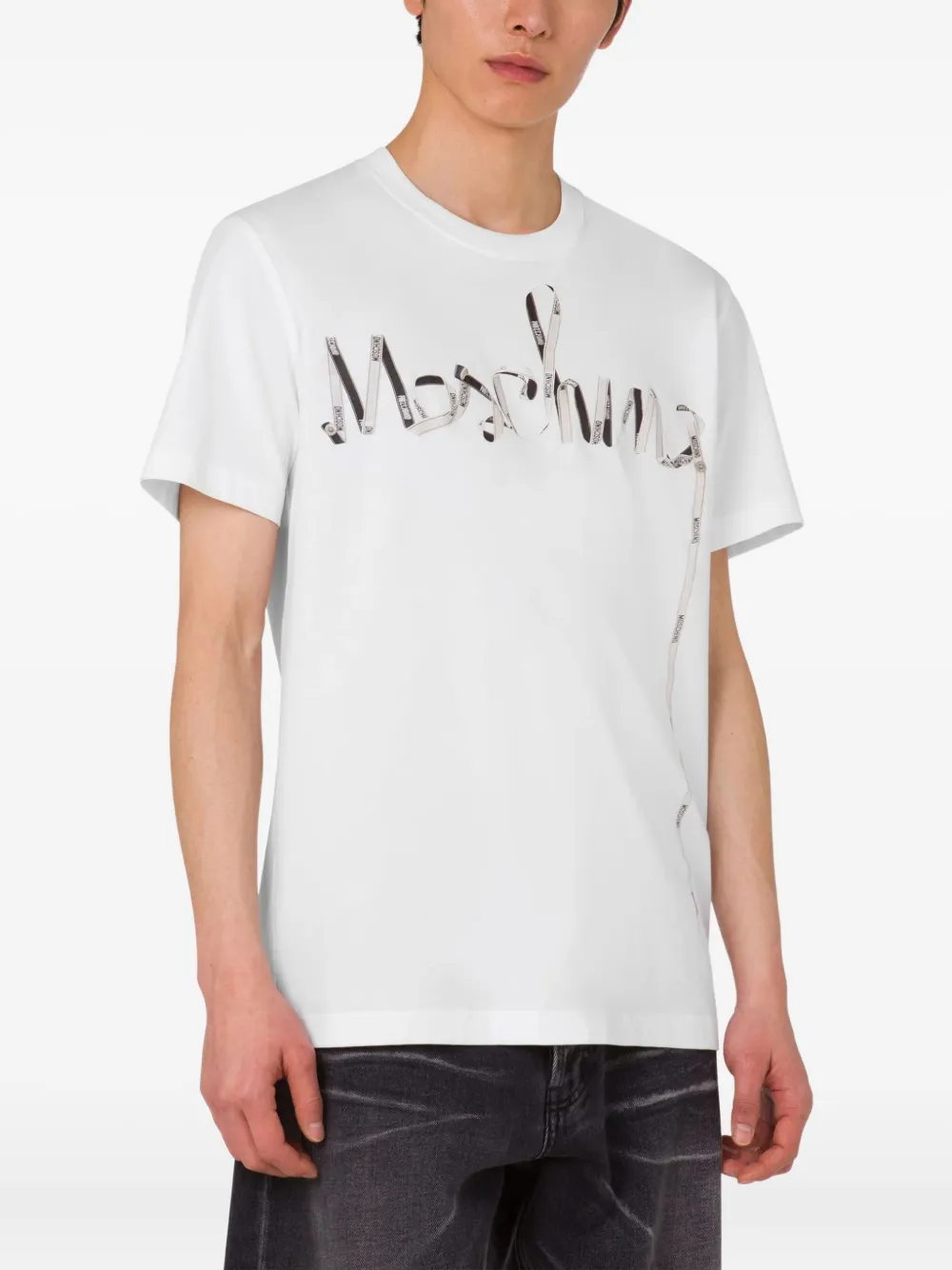 Moschino logo-print T-shirt Wit