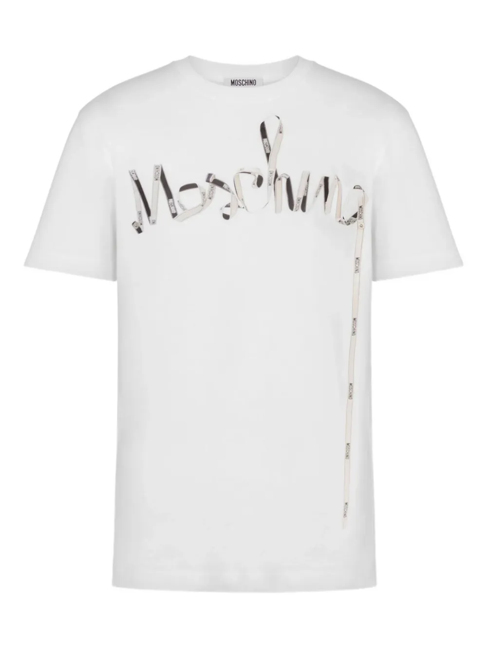 Moschino logo-print T-shirt Wit