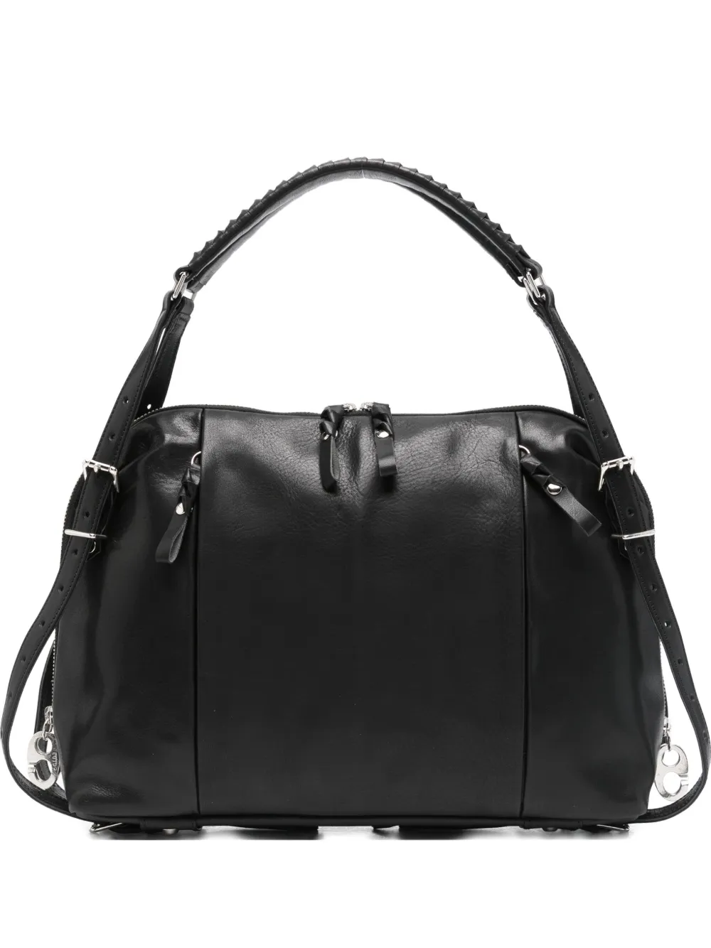 Cornelian Taurus By Daisuke Iwanaga Leather Tote Bag In Black