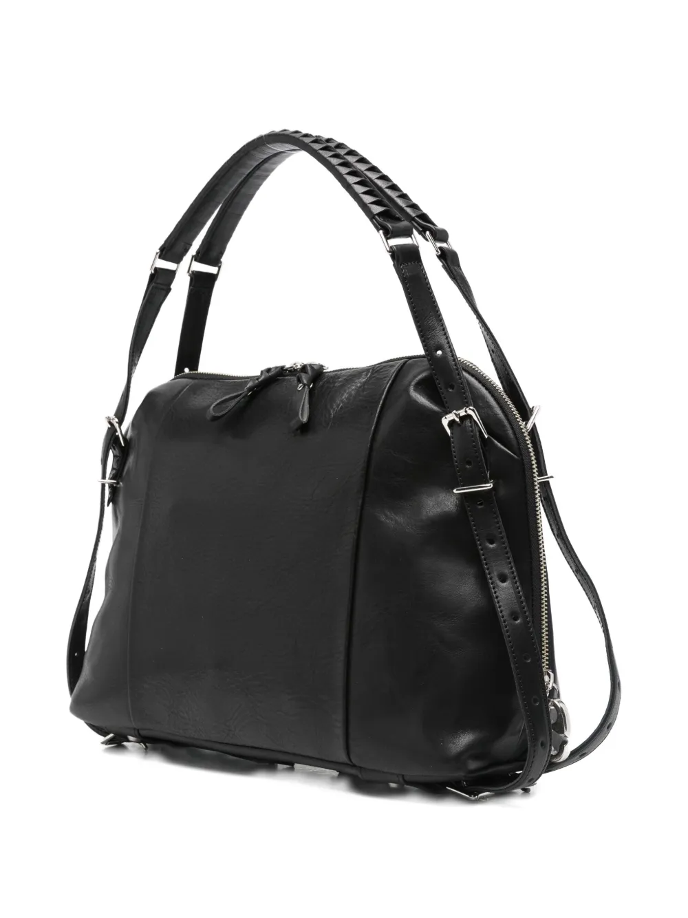 Cornelian Taurus By Daisuke Iwanaga Leather Tote Bag In Black