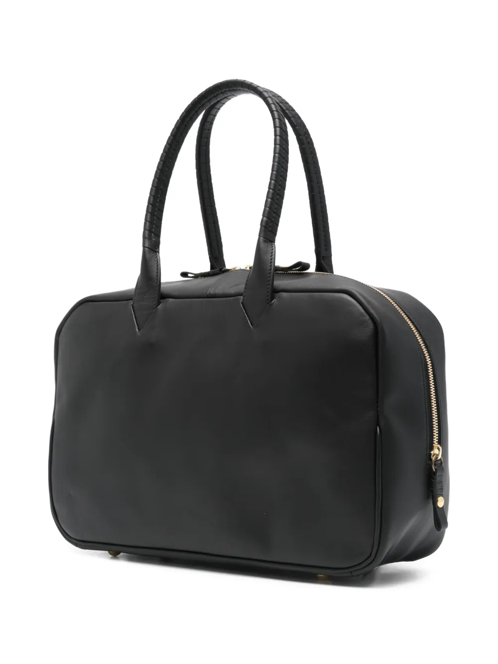 Cornelian Taurus By Daisuke Iwanaga Leather Tote Bag In Black