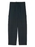 Kenzo Weave cargo pocket patterned jogger trousers - Black