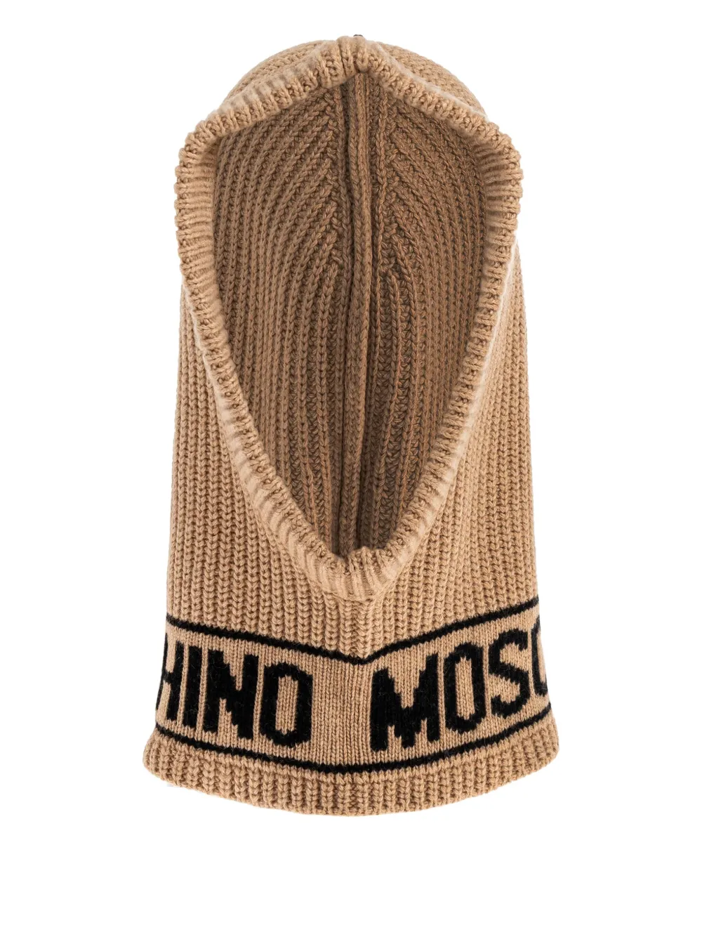 Moschino Bivakmuts met logodetail Beige