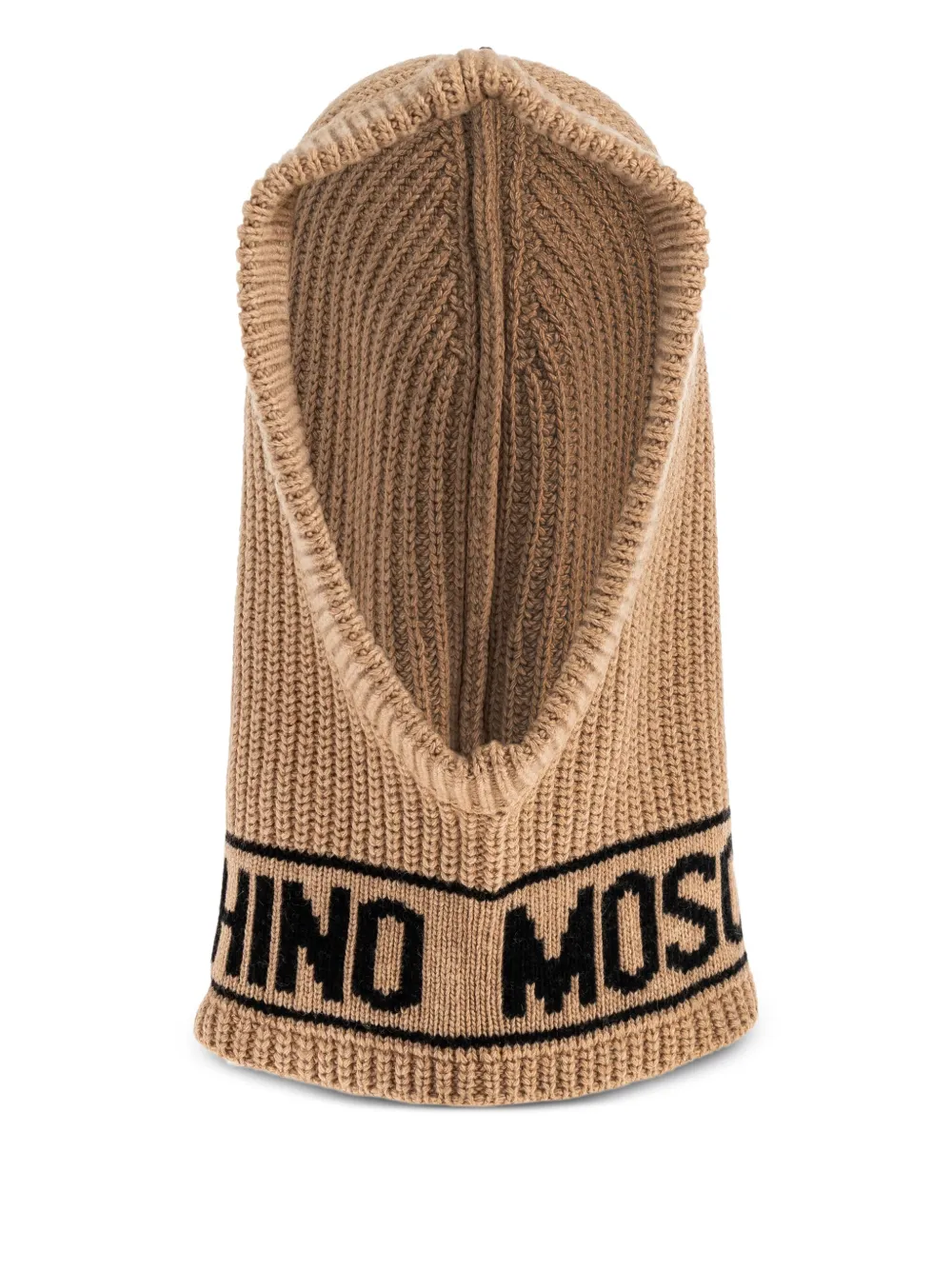 Moschino Bivakmuts met logodetail Beige