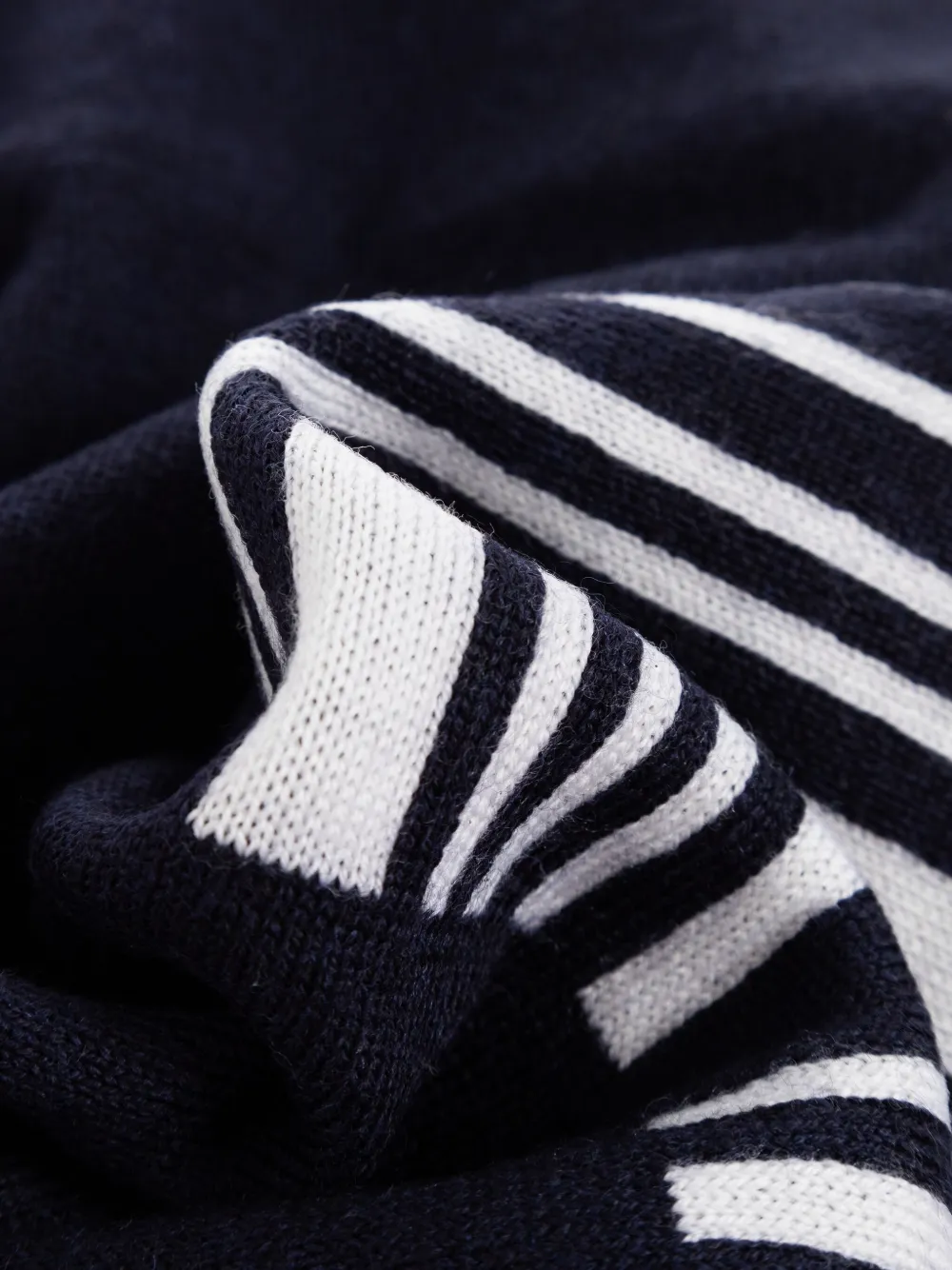 Moschino Wollen sjaal met barcode-logo Zwart