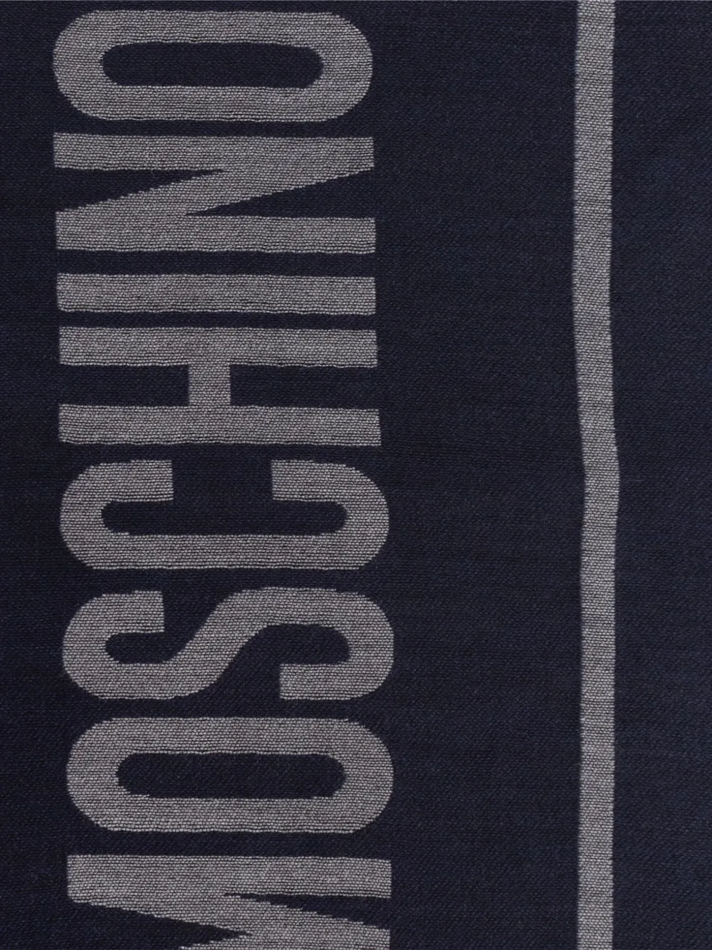 Moschino Sjaal met logo Blauw