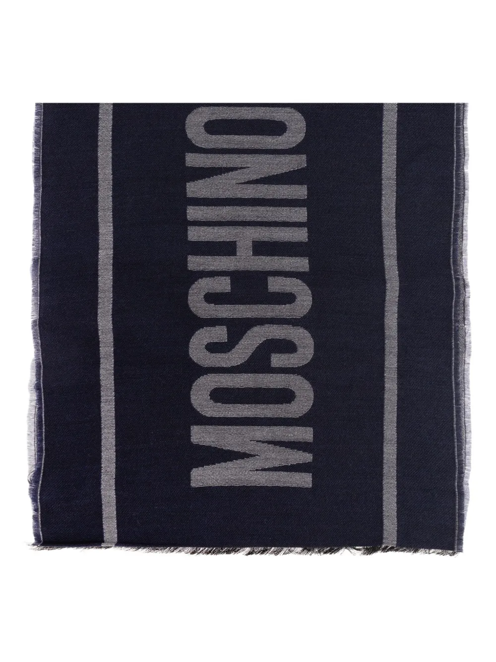 Moschino logo-detail scarf Blauw