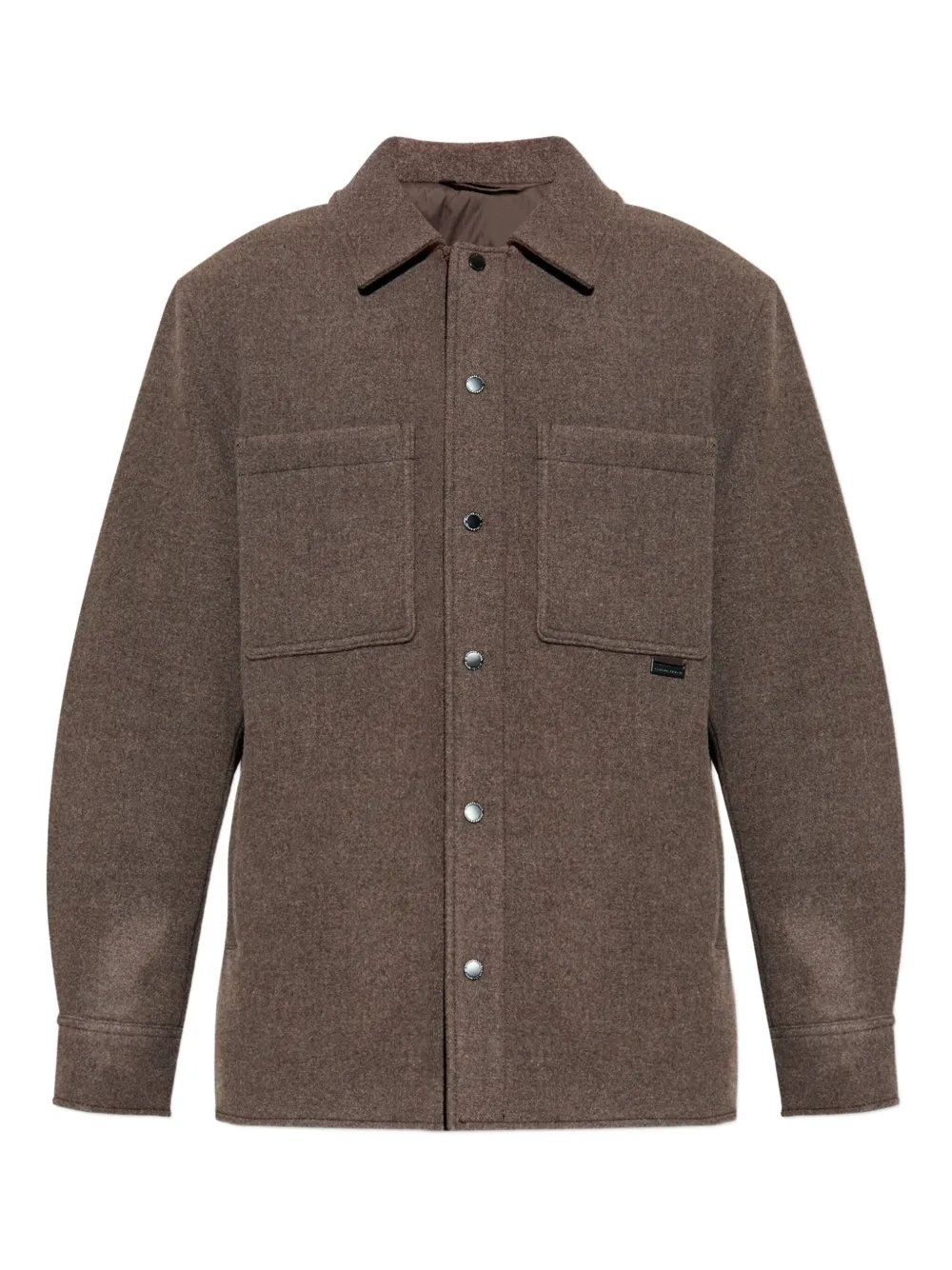 Canada Goose button-fastening patch-pockets shirt jacket | Brown | Image 1