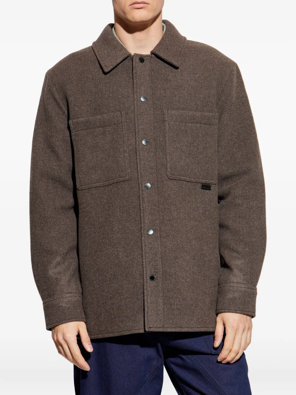 Canada Goose button-fastening patch-pockets shirt jacket Bruin
