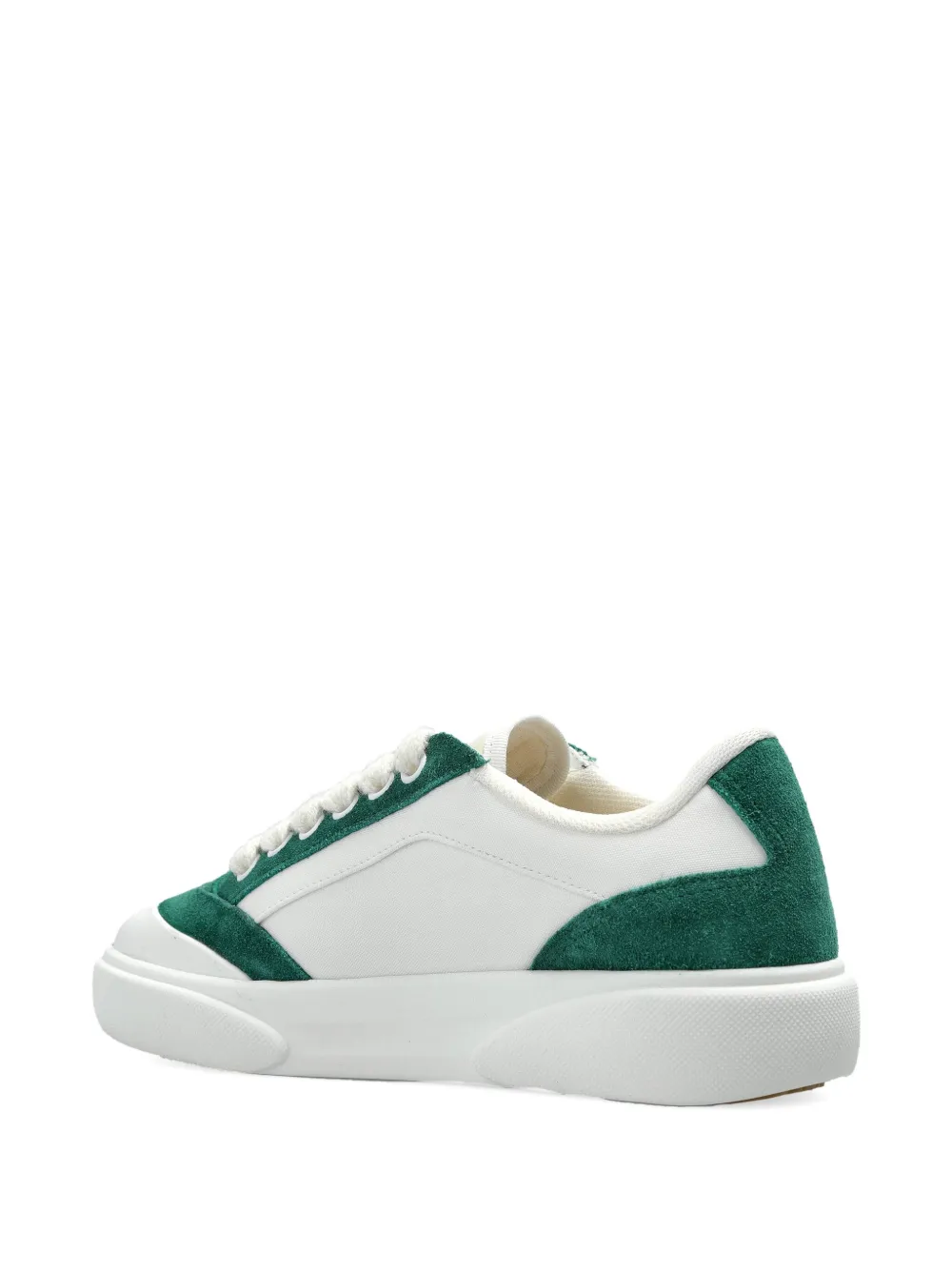 Casablanca Suede Sneakers In White
