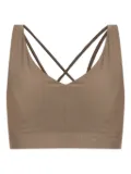 RETHINKIT STUDIOS cross-back cropped top - Neutrals