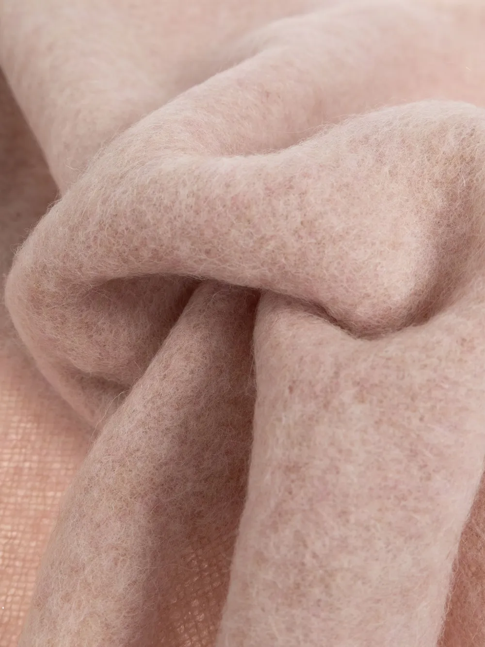 Canada Goose tasselled alpaca scarf Roze