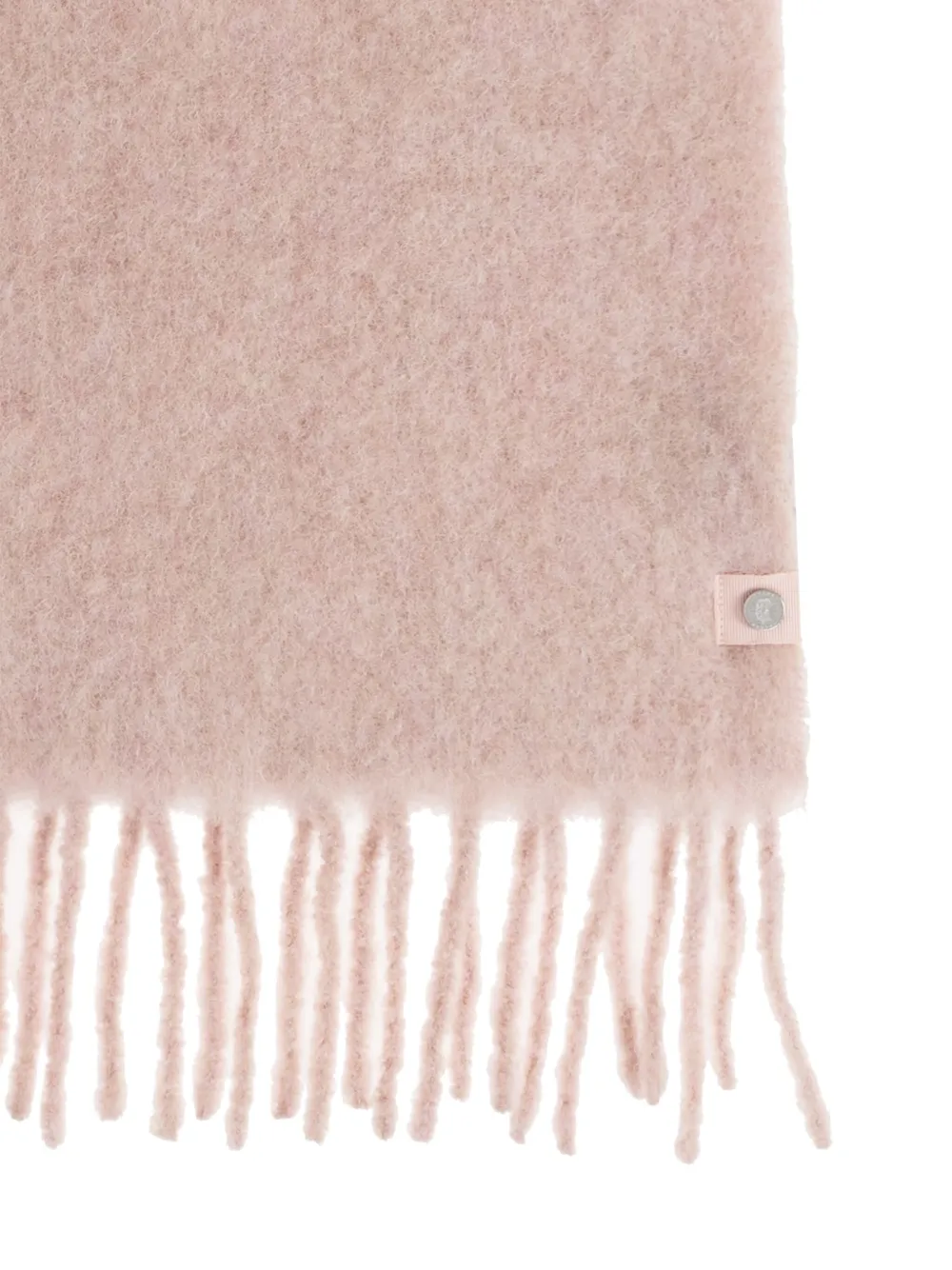Canada Goose tasselled alpaca scarf Roze