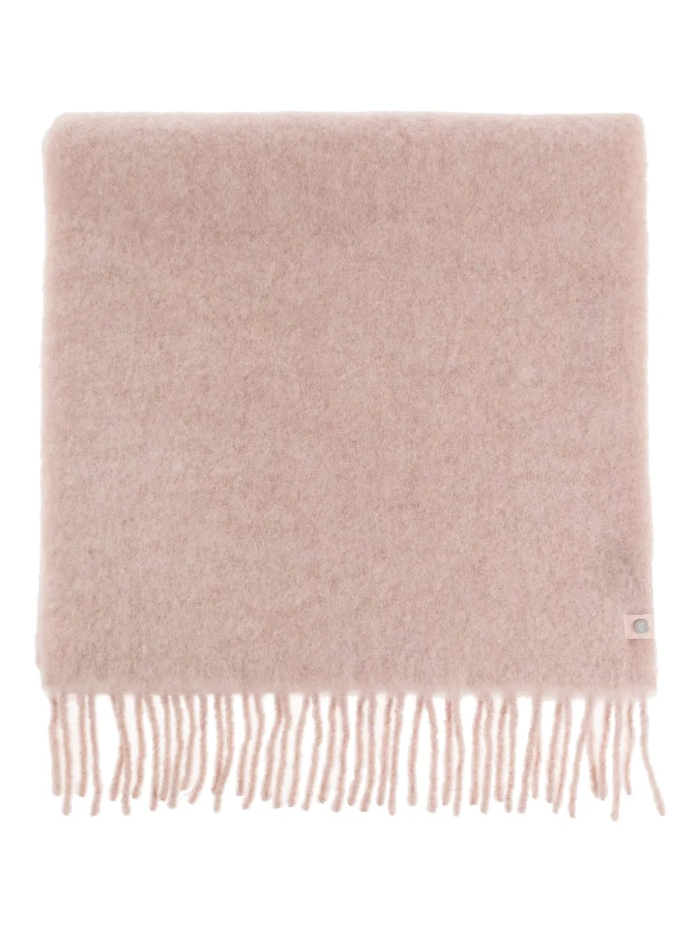 Canada Goose tasselled alpaca scarf Roze