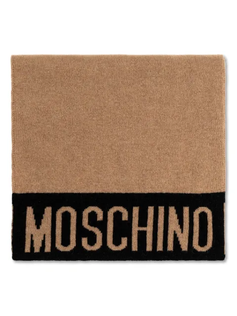 Moschino logo-detail scarf