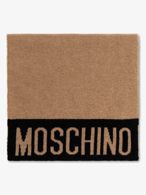Moschino logo-detail scarf