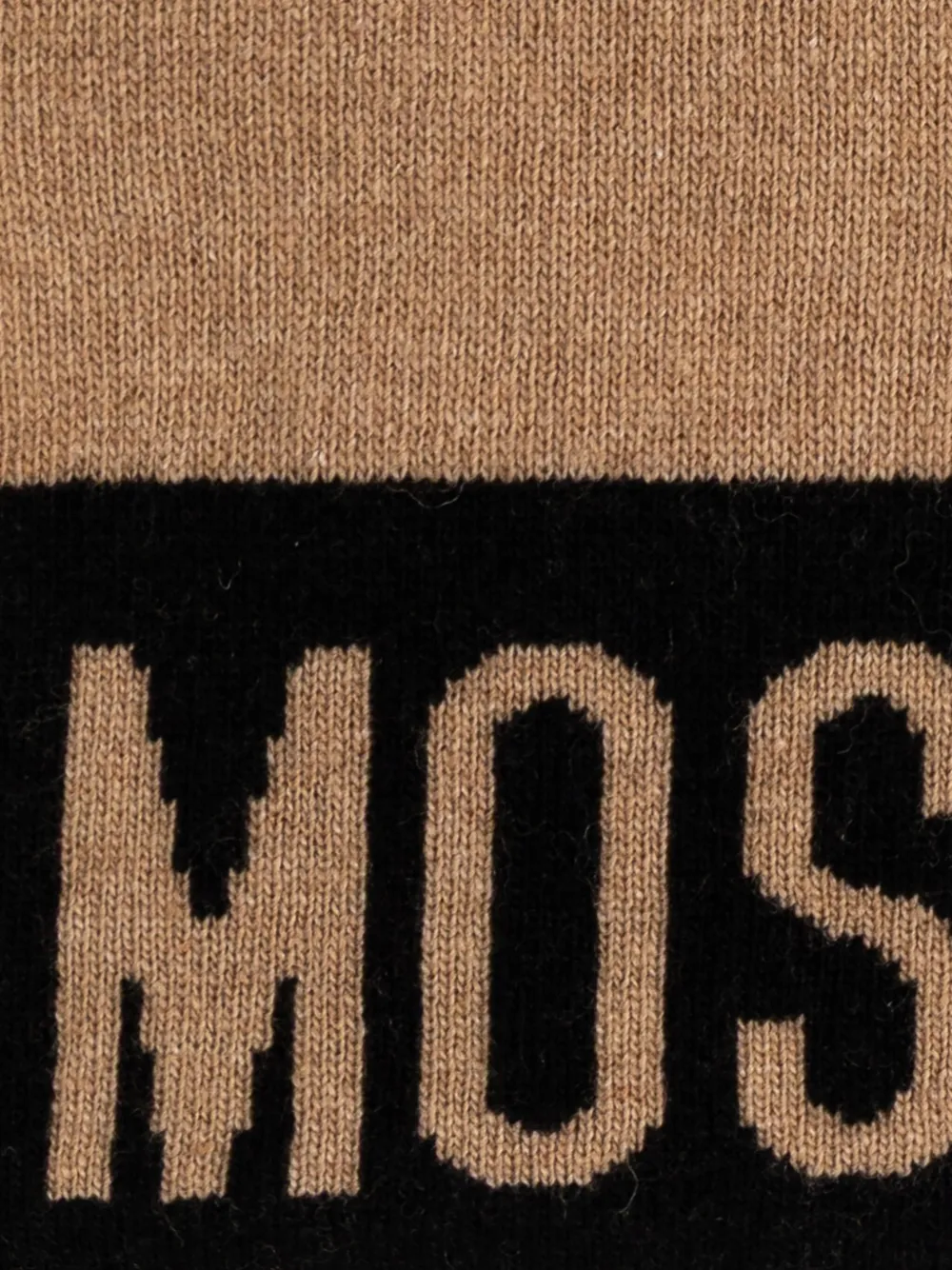 Moschino Sjaal met logo Bruin