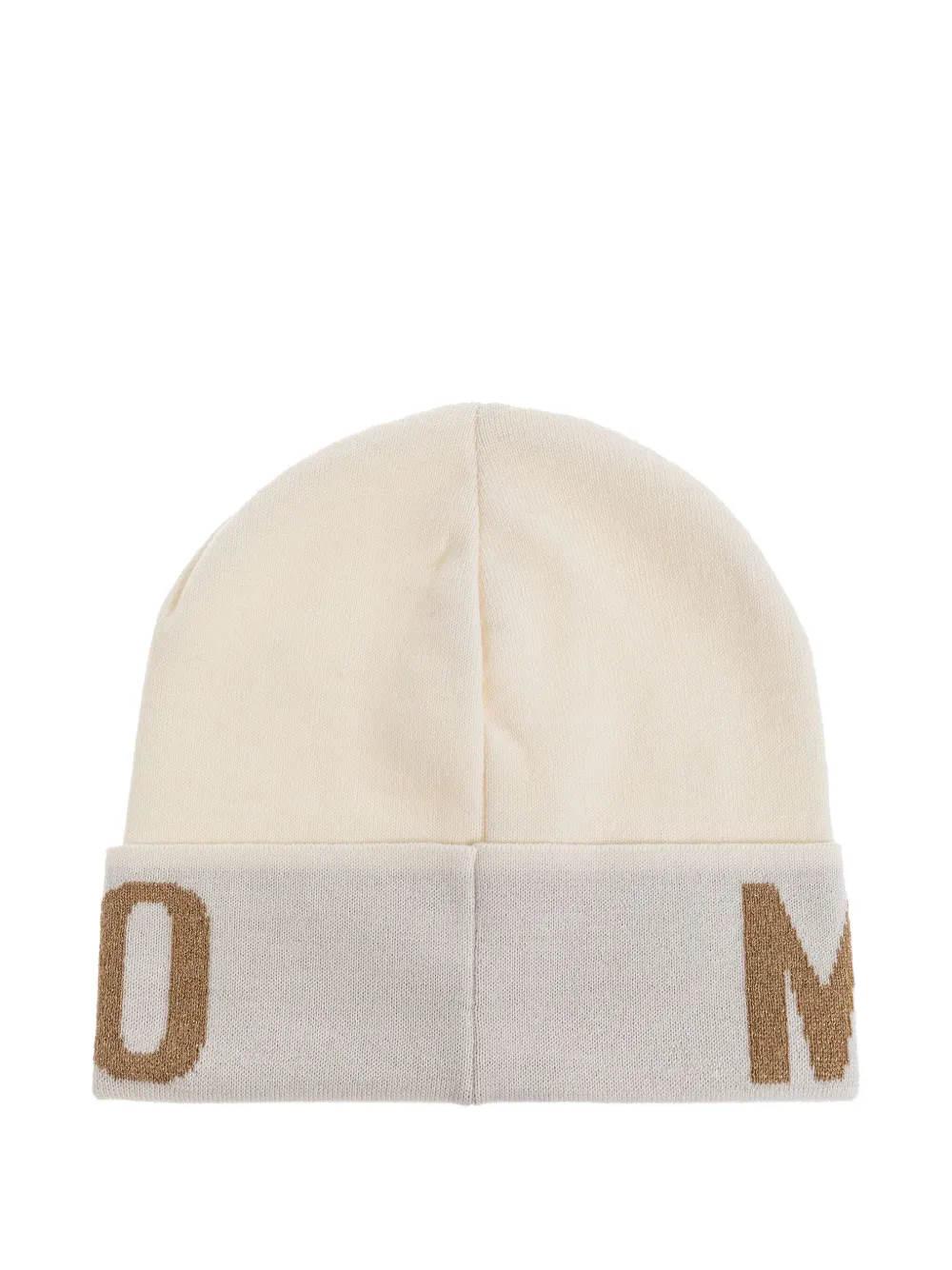 Moschino logo-detail beanie Beige
