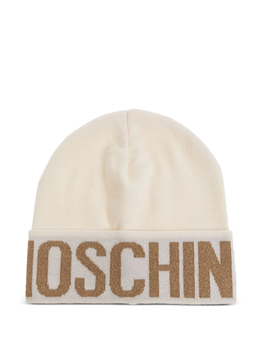 Moschino Muts met logodetail Beige